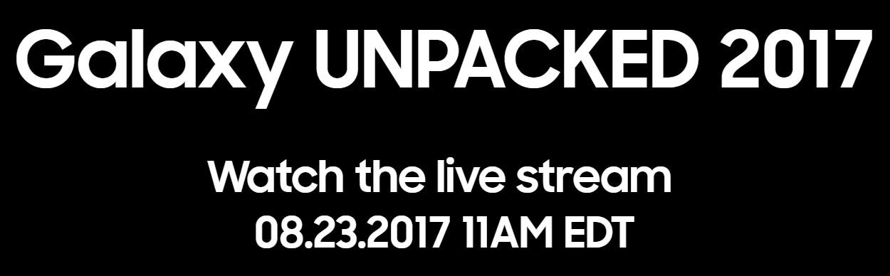 Watch the Samsung Galaxy Note 8 "Unpacked" event livestream right here!