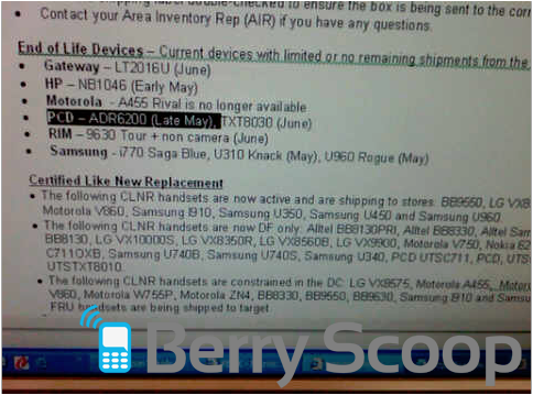 It&#039;s the end of the line for the Verizon BlackBerry Tour 9630 and the HTC Droid Eris