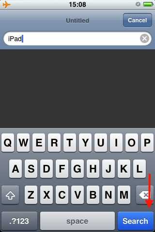 No mention of Google on iPhone 4.0 beta&#039;s Search key