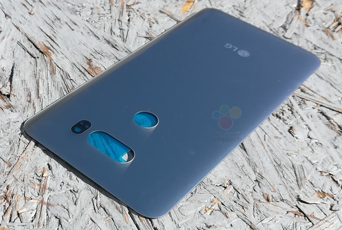 LG V30 back cover poses for the camera on Note 8 announcement day