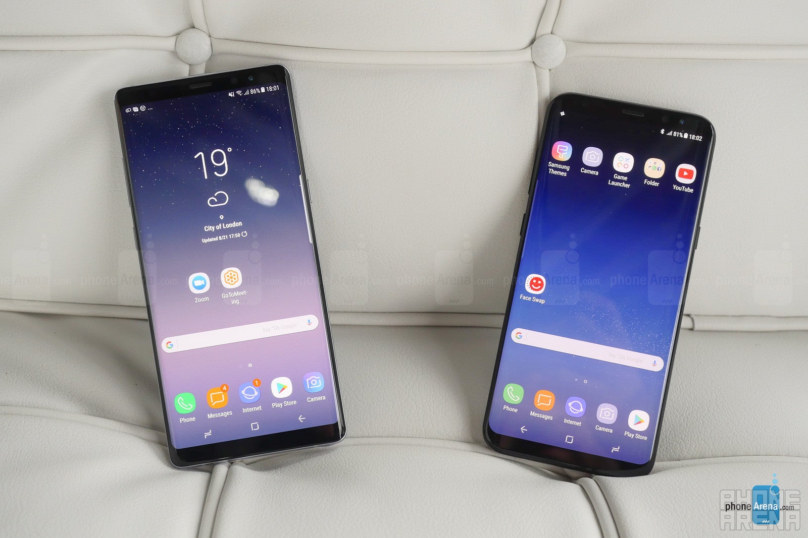 Samsung Galaxy Note 8 vs Galaxy S8+ first look: big vs bigger