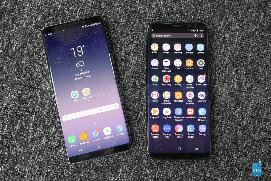 Samsung Galaxy Note 8 vs Galaxy S8+ - PhoneArena