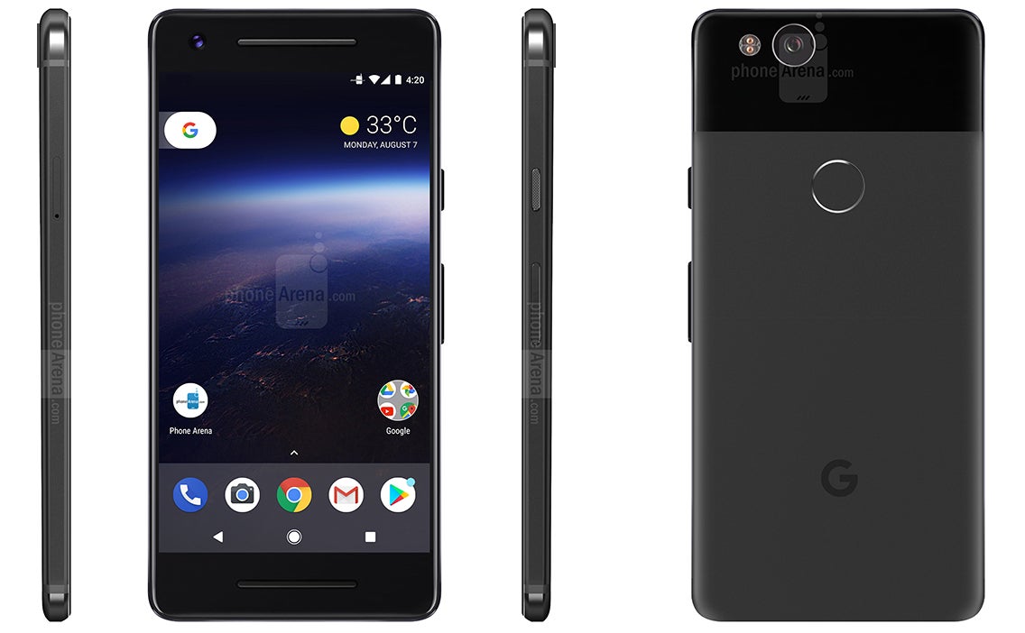 Google Pixel 2 - render based on rumors - Google Pixel 2 series to be announced on October 5, Snapdragon 836 CPU inside