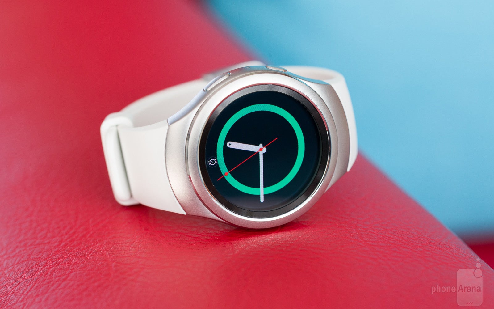 The Gear Sport looks remarkably similar to the Gear S2, down to the default watchface - Samsung Gear Sport shows up in leaked promo material, will offer 5 ATM water resistance