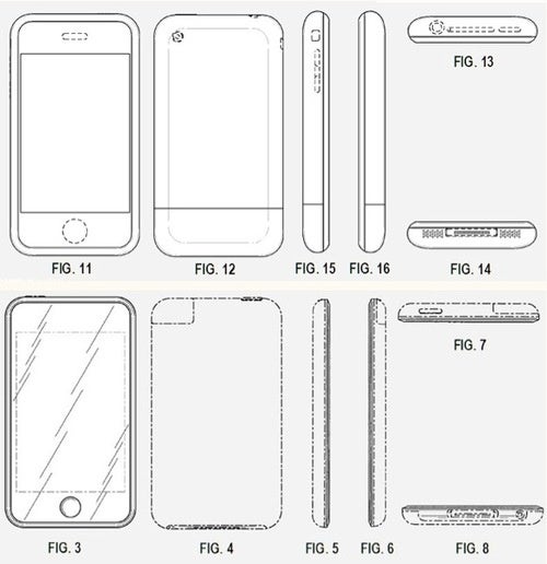 Apple receives patent on the design of the iPhone/iPod