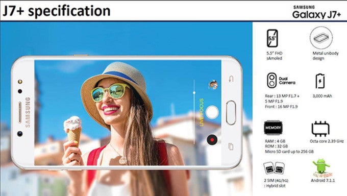 Meet the Galaxy J7+, Samsung's second dual-camera phone