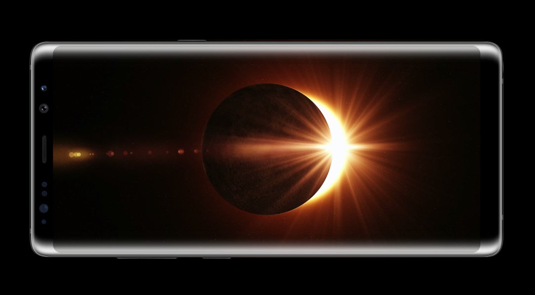 FYI: The screen of Samsung&#039;s Galaxy Note 8 has a default resolution of 1080 x 2220 pixels