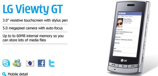 LG Viewty GT is a slightly slender sequel to the original