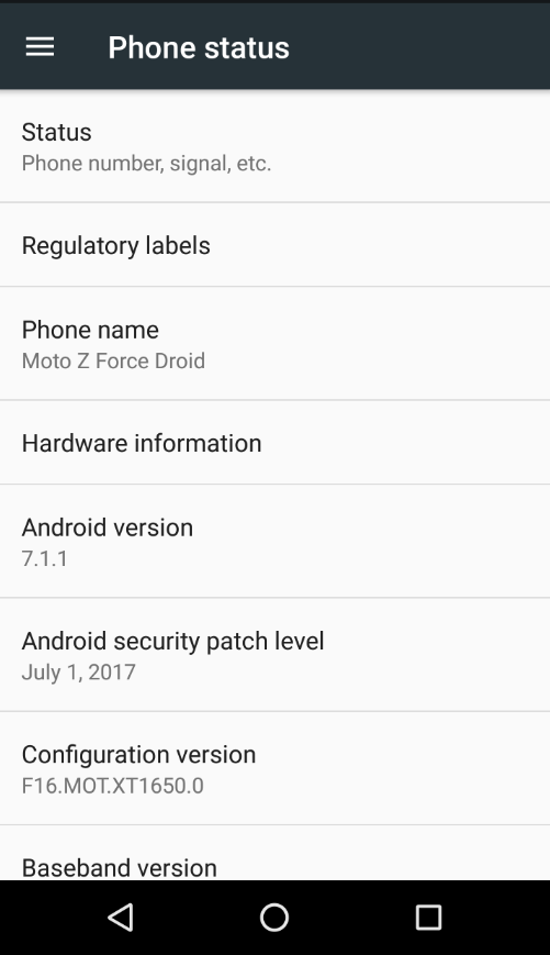 The Moto Z Force Droid and Moto Z Droid are updated to Android 7.1.1&quot;&amp;nbsp - Verizon&#039;s Moto Z Droid and Moto Z Force Droid are updated to Android 7.1.1
