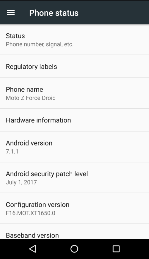 The Moto Z Force Droid and Moto Z Droid are updated to Android 7.1.1"&nbsp - Verizon's Moto Z Droid and Moto Z Force Droid are updated to Android 7.1.1