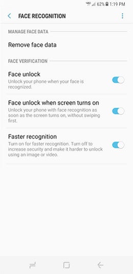 Samsung Galaxy S8 and S8+ updated with faster face recognition at Verizon