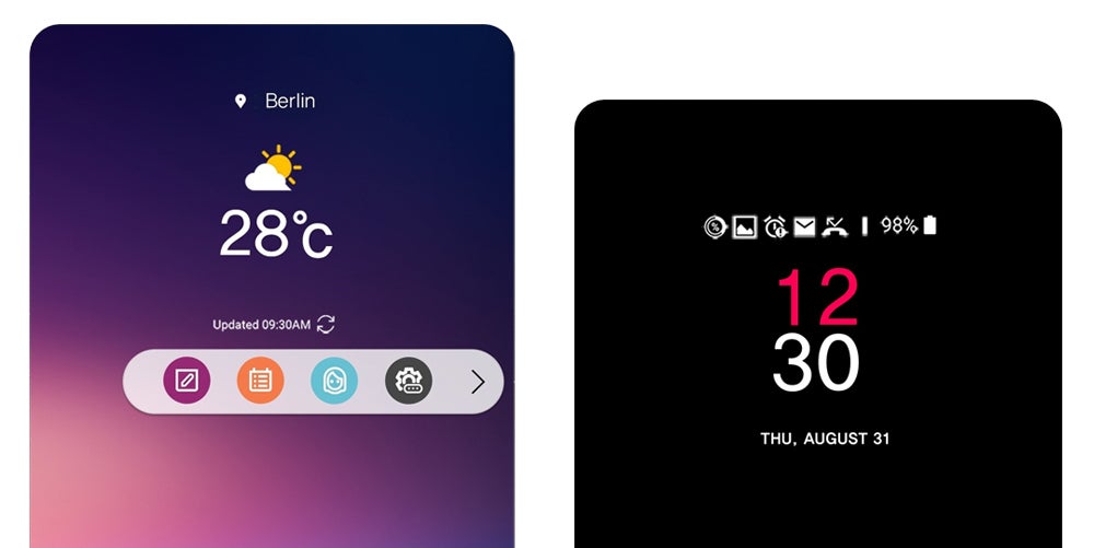 The ticker screen may be no more, but it&#039;s been superseded by two software solutions - LG V30 goes official: stunning bezel-less design and high-end audio in one powerful package