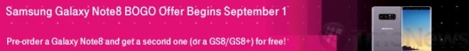T-Mobile expected to launch Galaxy Note 8 BOGO offer this Friday
