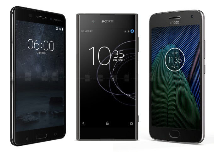 Sony Xperia XA1 Plus: hardware comparison vs Moto G5 Plus, Nokia 6