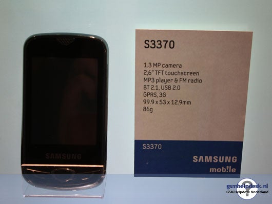 The Samsung S3370 - The affordable Samsung S3370 gets in the spotlight in the Netherlands