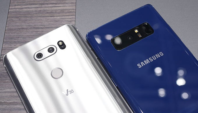 LG V30 vs. Samsung Galaxy Note 8: first-look ultra-widescreen phablet comparison