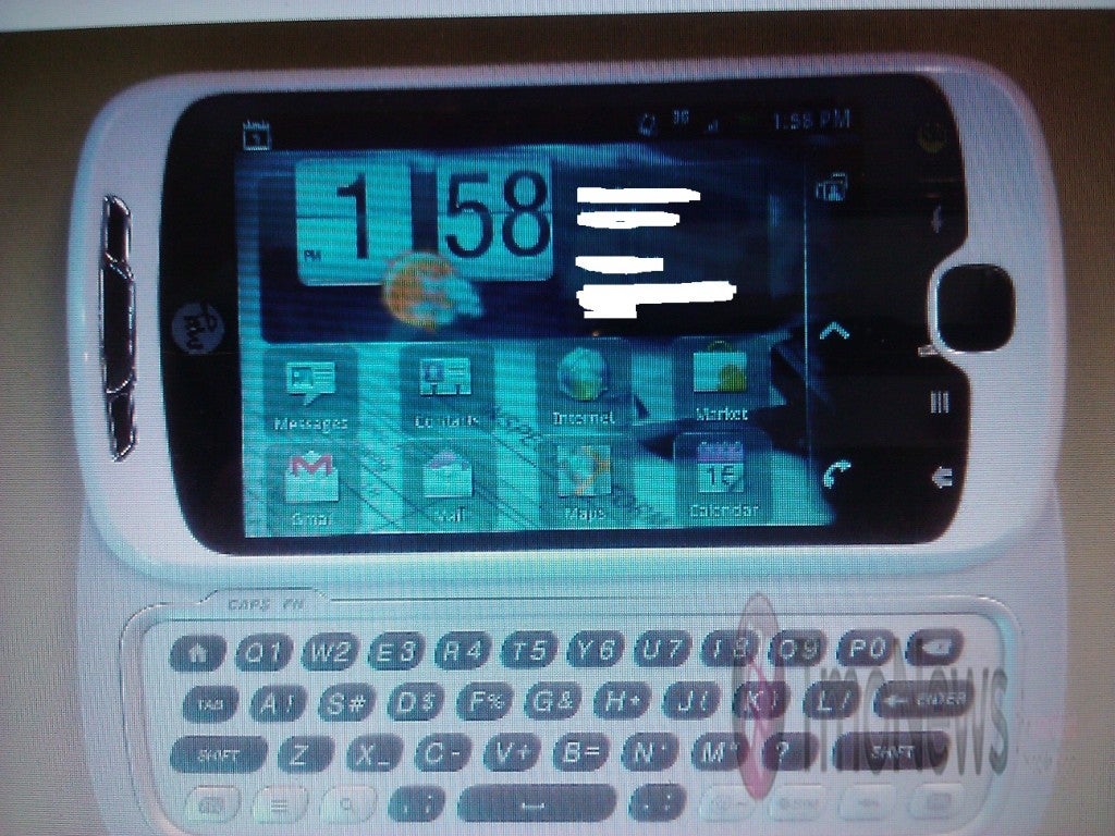 T-Mobile myTouch Slide gets caught sporting its white finish