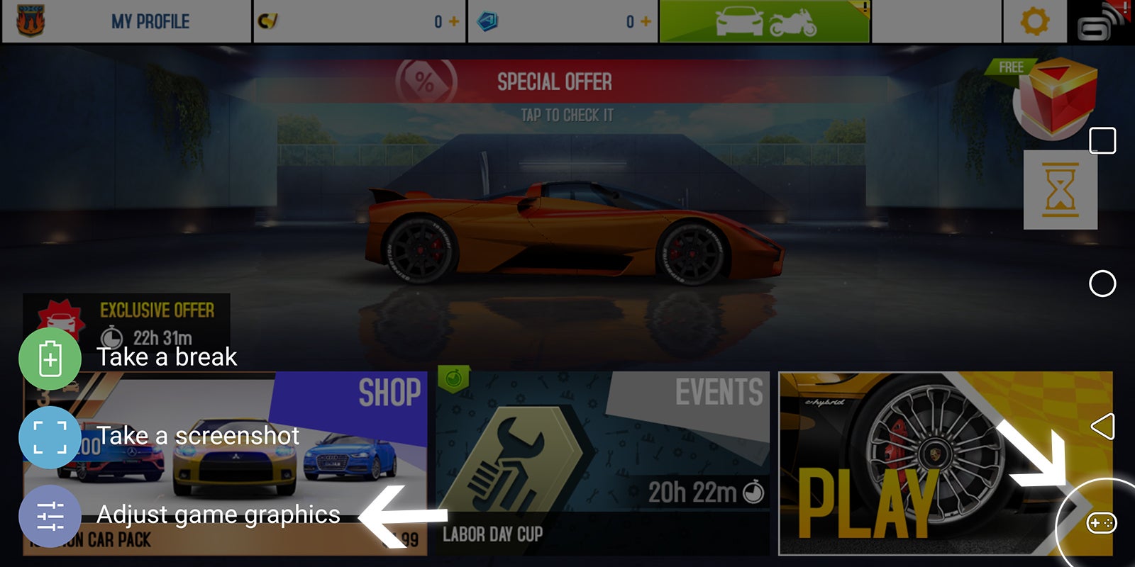 When you swipe expand the navbar while playing a game on the V30, you get a new Gamepad icon that lets you access Game Tools and adjust settings for individual games - LG V30's "Game Tools": What is it and how to use it?