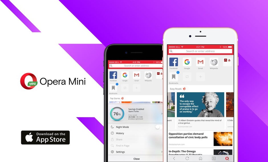 Opera Mini for iOS gets completely revamped before the iPhone 8's launch