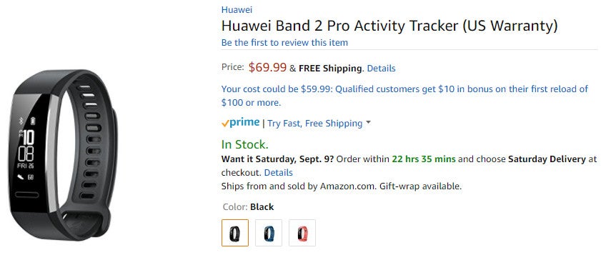Huawei Band 2 Pro fitness tracker now available in the US for $69.99