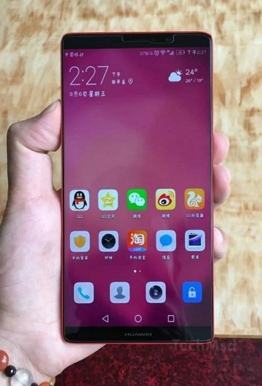 Alleged Huawei Mate 10 live picture leaked out (UPDATED)