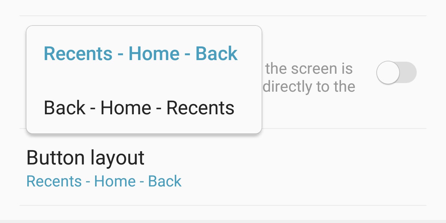 You can't change the position of the home button, because there's a pressure sensor beneath it - How to customize the Galaxy Note 8 navbar: change color, rearrange buttons, make it disappear!