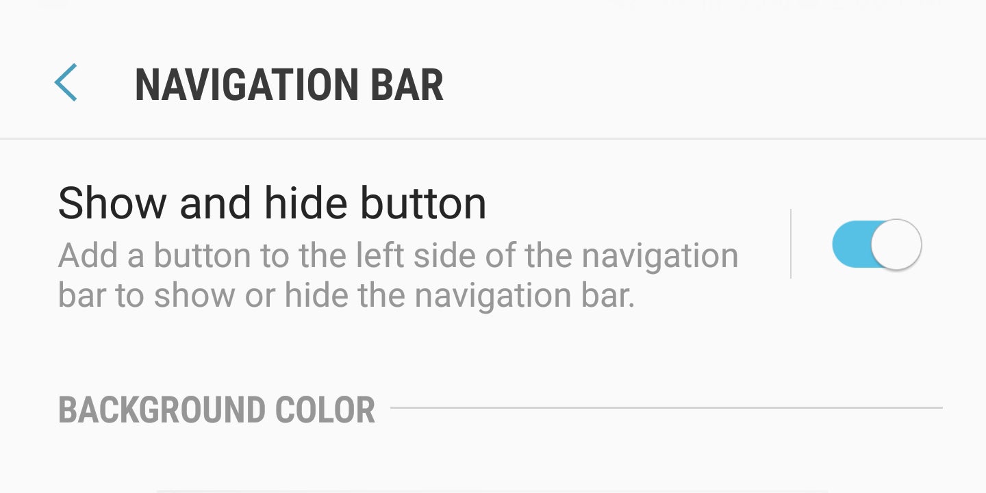 You can hide the navigation strip in all apps, save for the home screen and app drawer - How to customize the Galaxy Note 8 navbar: change color, rearrange buttons, make it disappear!