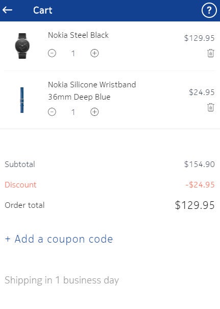 Deal: Get a free wristband worth $24.95 when you buy the Nokia Steel smartwatch