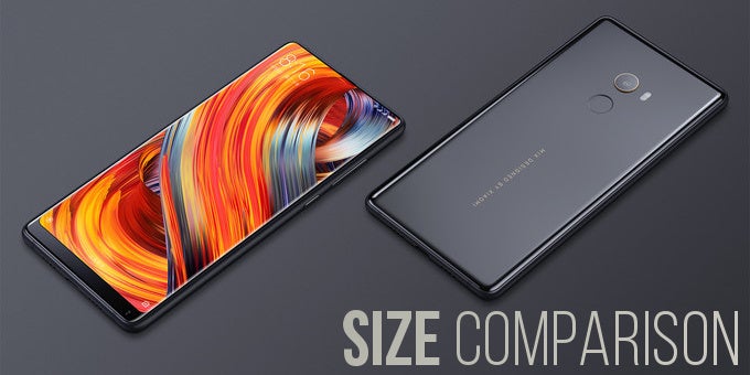 Xiaomi Mi Mix 2 vs Samsung Galaxy Note 8, S8 vs LG V30 vs Essential Phone: &quot;bezel-less&quot; size comparison