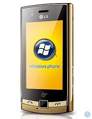 Windows Mobile powered LG GT500s flashes its golden exterior