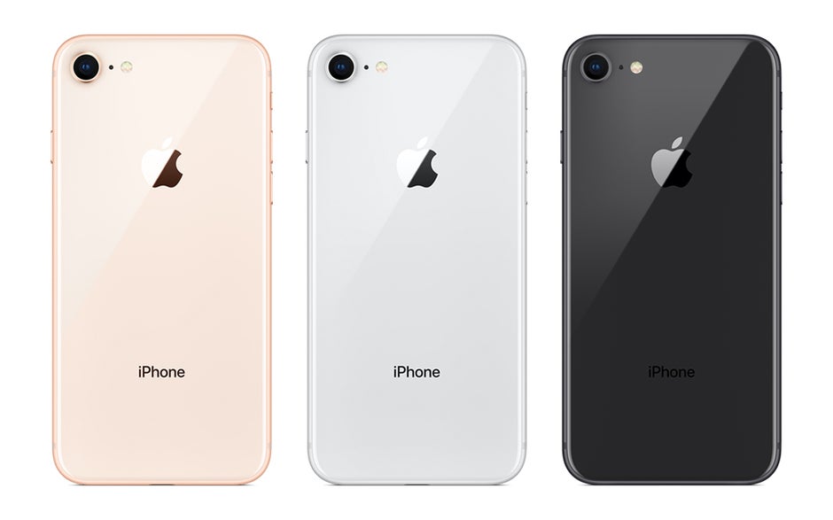 The iPhone 8 and 8 Plus will both come in three colors &mdash;&nbsp;Gold, Silver, and Space Gray - Apple unveils the iPhone 8 and iPhone 8 Plus: updated design, wireless charging, better cameras