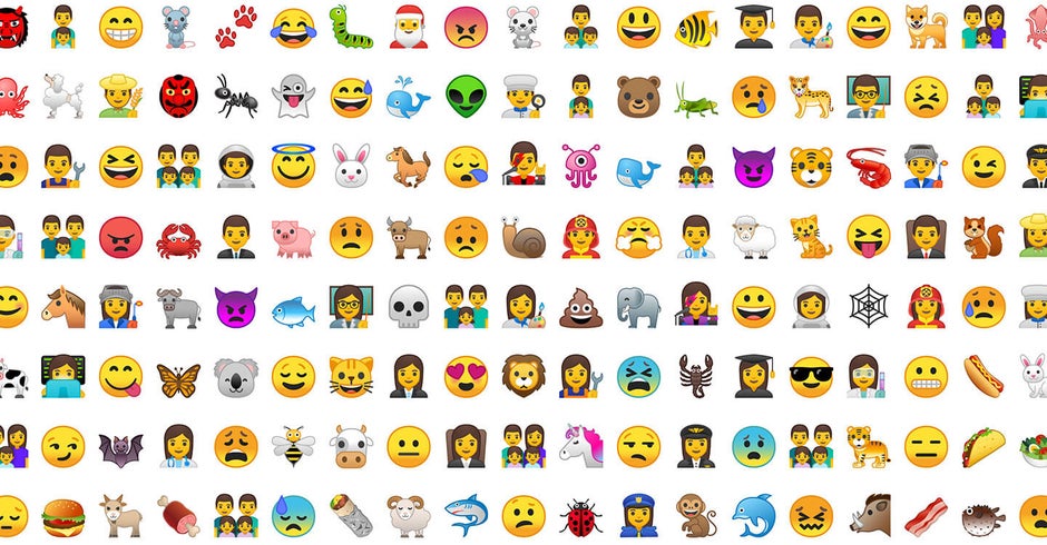 The new emoji in Android 8.0 Oreo look like this - Hate Android Oreo's new emoji? You may be able to bring the blobs back in a future Android release (Update: nope)