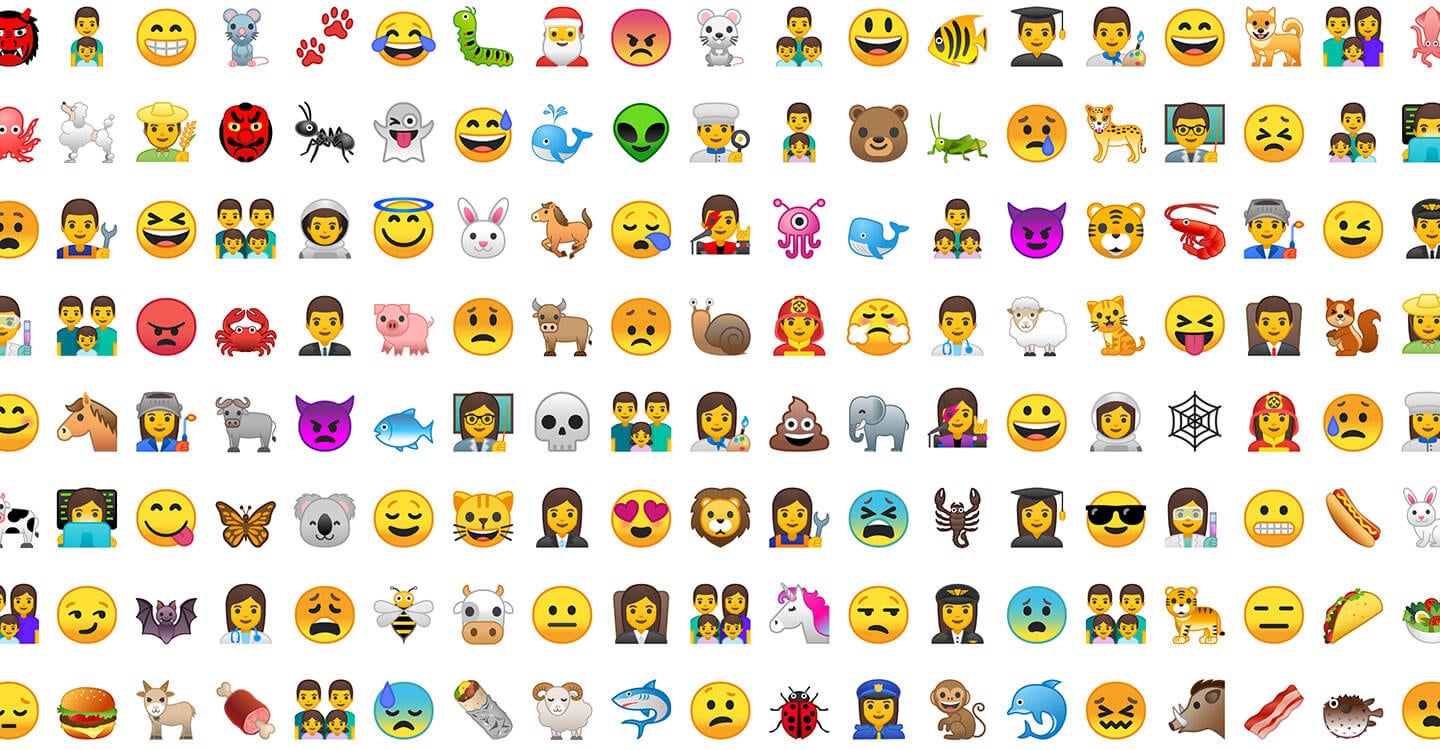 The new emoji in Android 8.0 Oreo look like this - Hate Android Oreo&#039;s new emoji? You may be able to bring the blobs back in a future Android release (Update: nope)