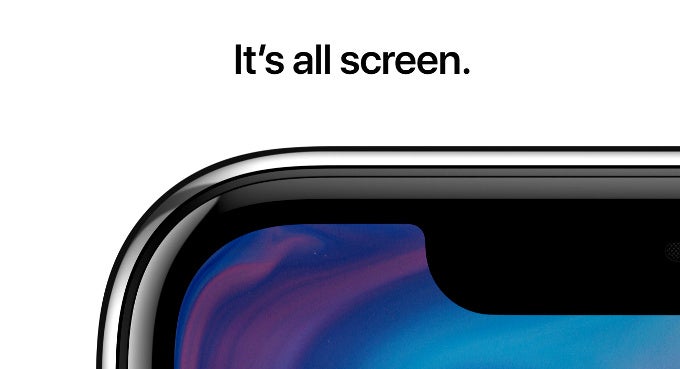 Here is the Apple iPhone X screen-to-body ratio
