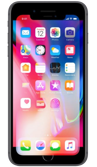 iPhone X display overlaid on top of an iPhone 8 Plus - Apple iPhone X&#039;s 5.8-inch screen is actually smaller than the 5.5-inch iPhone 8 Plus display