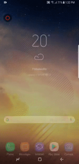 Finally! Pull down the Note 8 or S8 notification bars from anywhere on the screen