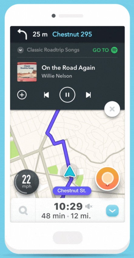 iOS users, rejoice! Waze's Spotify integration is no longer an Android-only feature