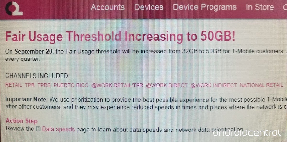 It&#039;s official: T-Mobile to bump monthly unlimited prioritization limit to 50GB (from 32GB)