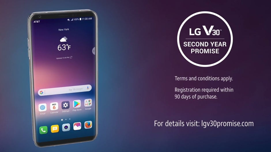 LG V30 will have a 2-year warranty in the US