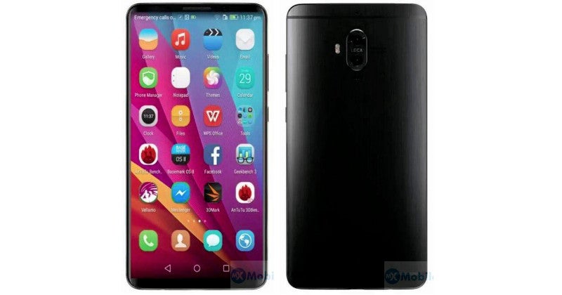 Alleged Huawei Mate 10 Pro - Alleged Huawei Mate 10 Pro shows up in leaked images sans rear-mounted fingerprint sensor