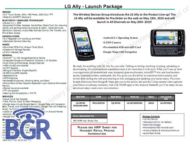 LG Ally kicks off pre-orders on May 13 with a full launch expected on May 20?
