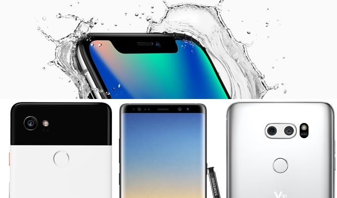 Apple iPhone X vs Google Pixel 2 XL vs Galaxy Note 8 vs LG V30: Specs and size comparisons