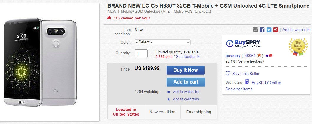 Deal: T-Mobile LG G5 on sale for less than $200, works on all GSM networks