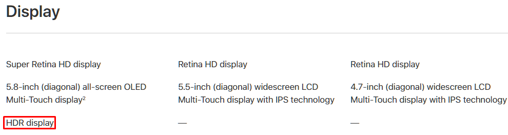 Never mind Netflix: the iPhone 8 and 8 Plus don&#039;t have HDR displays, the iPhone X does