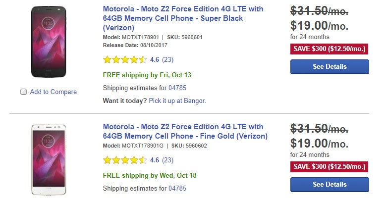 Deal: Verizon Motorola Moto Z2 Force on sale for just $450 at Best Buy