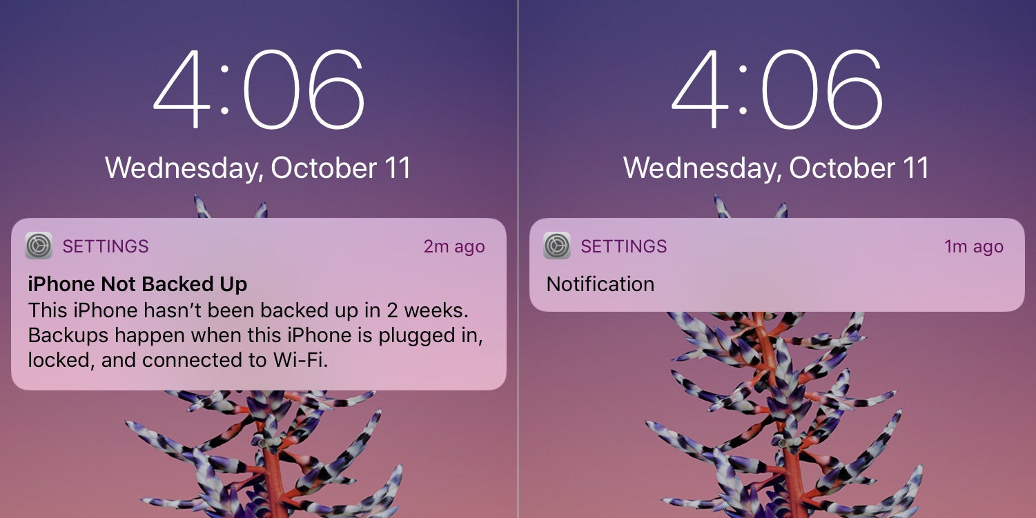 iOS 11 can now finally be discreet with lockscreen notifications (before - left, after - right) - iPhone X and iOS 11 bring a welcome change to iOS lockscreen notifications