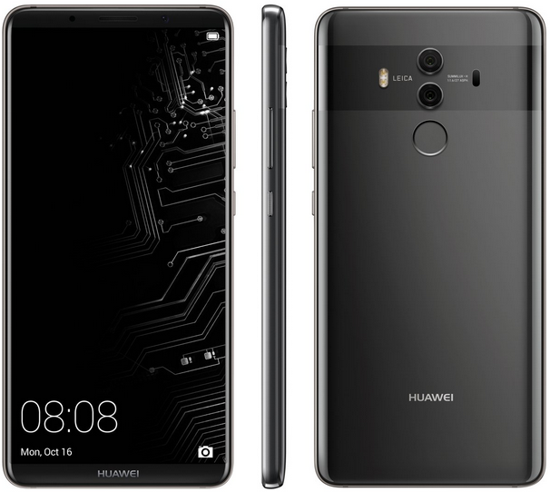 The latest Huawei Mate 10 Pro render includes a look at the lock screen - New render of Huawei Mate 10 Pro features "live" image showing off the lock screen