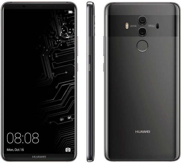 The latest Huawei Mate 10 Pro render includes a look at the lock screen - New render of Huawei Mate 10 Pro features &quot;live&quot; image showing off the lock screen