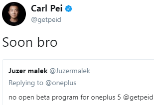When is my OnePlus 5 getting the Android Oreo update? &#039;Soon, bro,&#039; says Carl Pei