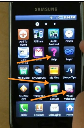 Leaked images of the Samsung Galaxy S hint clearly for a T-Mobile release?